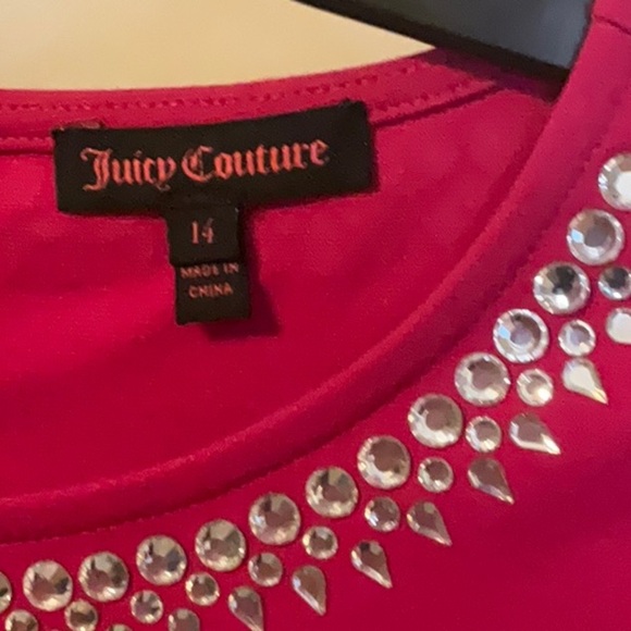 Juicy Couture Fuchsia Kids Dress with Silver Accents - Picture 3 of 6